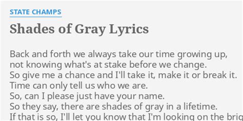 shades of grey lyrics